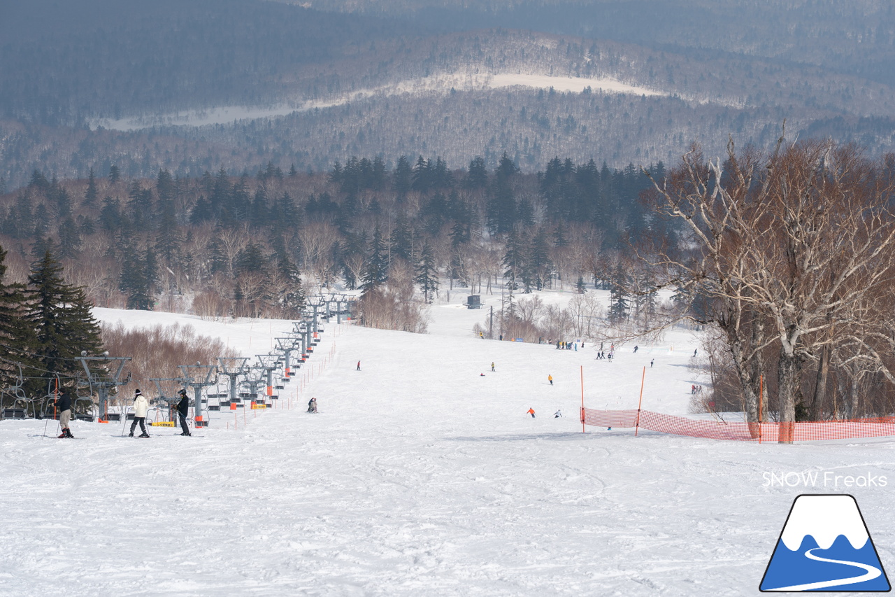 札幌国際スキー場｜さすが『KOKUSAI』！春シーズンも安泰の豊富な積雪で、まだまだ余裕で全面滑走可能です(^^)v